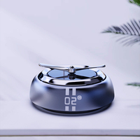 Accessoires de voiture, ventilateur solaire en alliage métallique, diffuseur d'air pour voiture, parfum de tableau de bord pour voiture avec recharge de parfum