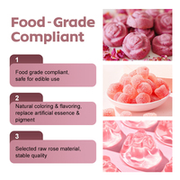 AMULYN Extrait de Rose Naturel de Qualité Alimentaire 100% Pur en Poudre Concentrée, Extraction de Vitamines, Certifié ISO/Kosher/Halal, Conditionnement en Fût