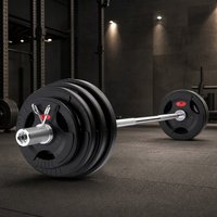 Barre de musculation en acier chromé, barre droite, barre EZ Curl, poignée d'haltère, barre de musculation pour la musculation en salle de sport