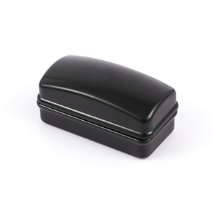 Caja de gemelos de plástico Spot Caja de joyería de embalaje de gama alta Gemelos negros Caja de almacenamiento con clip de corbata - Product Image 5
