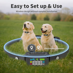 Sistema de Contención para Perros con <span class=keywords><strong>Collar</strong></span> Eléctrico Inalámbrico GPS, Resistente al Agua IPX7 para Exteriores, con 3 Modos de Advertencia: Sonido, Vibración y Choque - Product Image 6