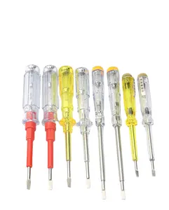 电工工具用透明塑料手柄绝缘螺丝刀电压检测仪测试铅笔电气测试笔