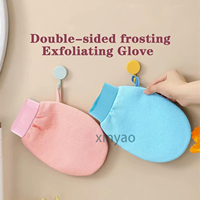 Gants de douche exfoliants en viscose marocaine de haute qualité avec logo personnalisé, gants de massage pour le corps et le visage, nettoyage en profondeur