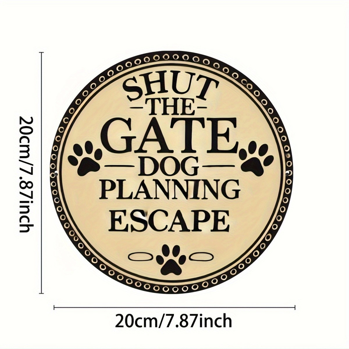 Anti Rust Metal Beware of Dogs Warning Sign No Trespassing Plate for Farm Residential and Ranch Safety