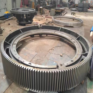 Поворотный подшипник с большим стальным зубчатым кольцом, двойной винтовой поворотный для сушильной шаровой мельницы - Product Image 1