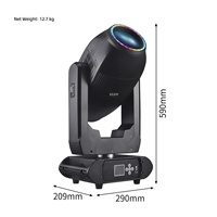 Projecteurs de scène à double tête mobile LED MOKE 300W avec DMX512 pour mariage, concert, club, performance DJ