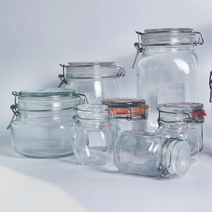<span class=keywords><strong>Bocal</strong></span> en verre à charnière <span class=keywords><strong>Le</strong></span> <span class=keywords><strong>Parfait</strong></span> d'inspiration française de haute qualité 0.35L 500ML 750ML 1L 1.5L 2L avec joint en caoutchouc - Product Image 3