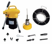 Hongli A75 Machine de nettoyage de vidange électrique domestique outil professionnel polyvalent compact avec compatibilité de câble de 8mm et 16mm