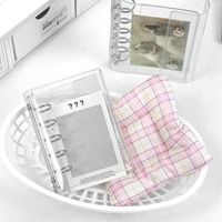 Reliure transparente en PVC avec paillettes A6/A7, reliure pour agenda, carnet à 6 trous, reliure transparente pour budget professionnel, pour le rangement