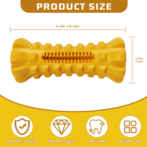 Giocattolo da Masticare per Cani in Gomma Naturale Resistente con Dispenser di Snack per Pulizia dei Denti e Allenamento del QI - Product Image 5