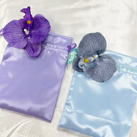 Sac cadeau en satin à cordon personnalisé avec logo imprimé, écologique, recyclable, biodégradable, doux, durable, réutilisable, jetable