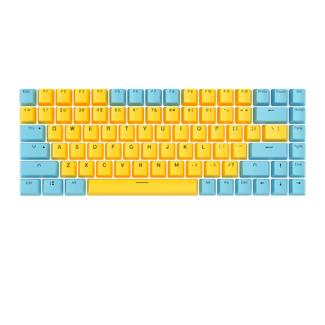 Royal Kludge 2022 Factory custom double shot injection translucent background pbt keycaps mechanical keyboard keycaps