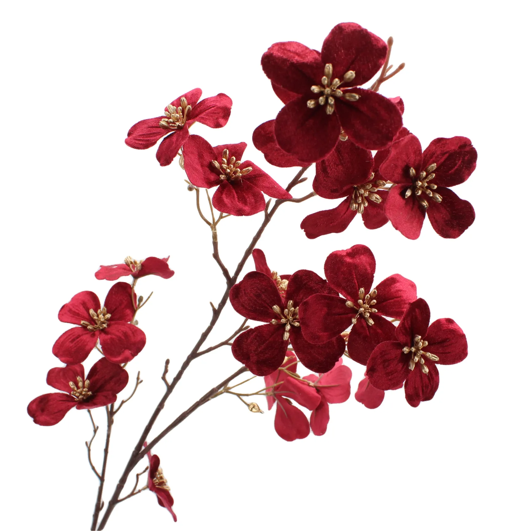 Navidad Decoration Supplies Ornaments Picks Branches Flowers Poinsettia Flower New Year Christmas Decorations