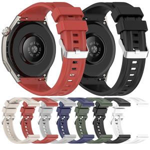 Vente en gros de bracelets en caoutchouc sport de 22 mm avec boucle à pression pour montre GT6 PRO, bracelet souple, boucle sport, barre à ressort à dégagement rapide - Product Image 3
