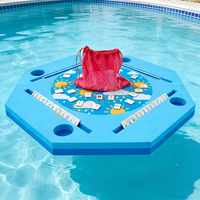 Tapis de Mahjong Flottant pour Piscine de 35,5 Pouces, Plateau de Jeu pour Adultes, Table de Mahjong Flottante en Mousse EVA