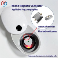 Conector magnético ultrafino adecuado para estuche de carga de anillo inteligente, conector magnético macho y hembra