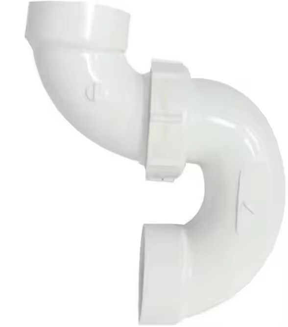 heavy duty p trap white