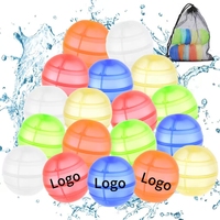 Ballons d'eau en silicone auto-scellants avec logo personnalisé, jouets bombes à eau, ballons d'eau réutilisables pour enfants, été, piscine, plage