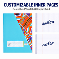 Carnet d'adresses scolaire personnalisé du Kenya, agrafé, ligné anglais, couverture rigide, fournisseur pour étudiants