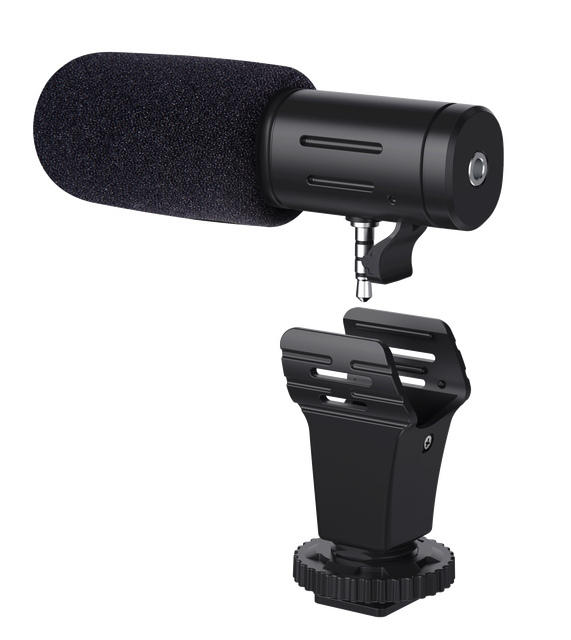 MAMEN Best Price Shotgun Microphone Condenser Noise Cancelling Vlogging Microphone for Camera Smartphone