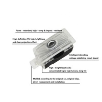 Lampes de bienvenue pour portières de voiture, étanches, 2 pièces, haute définition, accessoires de portières de voiture, lampes de projection pour Dodge Challenger