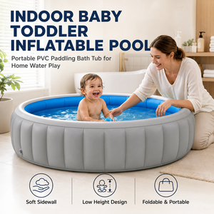 <span class=keywords><strong>Piscine</strong></span> gonflable pour enfants d'intérieur en PVC, baignoire pour bébé avec <span class=keywords><strong>fond</strong></span> antidérapant et vidange facile - Product Image 1