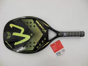 Raqueta de Pádel Camewin Modelo 4018 con Empuñadura de Fibra de Carbono Ecológica, Tamaño de la Cara 25.3x25.5cm, 365g, Longitud 45.5cm, Incluye Pala - Product Image 4