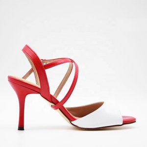 Zapatos <span class=keywords><strong>De</strong></span> Baile <span class=keywords><strong>De</strong></span> <span class=keywords><strong>Salsa</strong></span> Latina Para Mujer, Zapatos <span class=keywords><strong>De</strong></span> Tacón <span class=keywords><strong>De</strong></span> 9cm, Zapatos <span class=keywords><strong>De</strong></span> Baile rojos con cuero blanco, Zapatos <span class=keywords><strong>De</strong></span> salón, novedad - Product Image 5