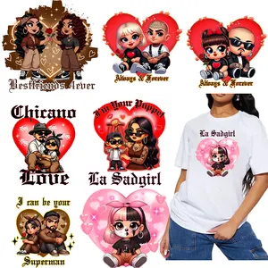 Chicano art screen print dtf transfer Custom cute dtf thermal heat transfer vinyl iron on transfer sheets