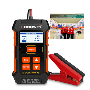KONNWEI KW520 24V 12V 5A 10A Outil de diagnostic de voiture <span class=keywords><strong>Scanner</strong></span> de diagnostic de batterie et <span class=keywords><strong>chargeur</strong></span> avec fonction de réparation - Product Image 1