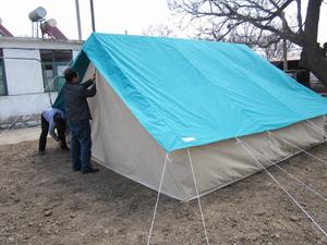 <span class=keywords><strong>Tente</strong></span> de glamping Double Fly Canvas Patrol <span class=keywords><strong>Tente</strong></span> de salon professionnel de 6m avec maille de 3m et tissu Oxford de 4m d'été pour les activités de plein air - Product Image 6