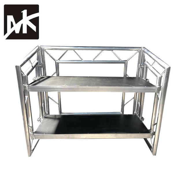 Aluminum Mobile DJ Table Portable Plywood Panel DJ  Booth for Events