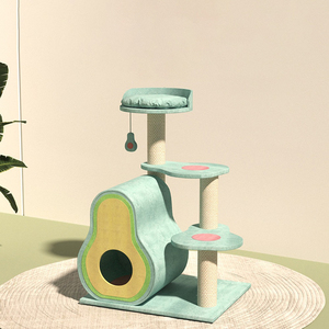 ที่ปีนป่ายสำหรับแมวขนาดใหญ่รุ่น Avocado Cat Climbing Rack แบบชิ้นเดียวขนาดเล็กสำหรับใช้ในบ้าน  ขายส่งข้ามประเทศ - Product Image 5