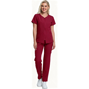 Daoyi Women's Medical Scrub Set Polyester Slim Fit Durable Washable Workwear - Product Image 3