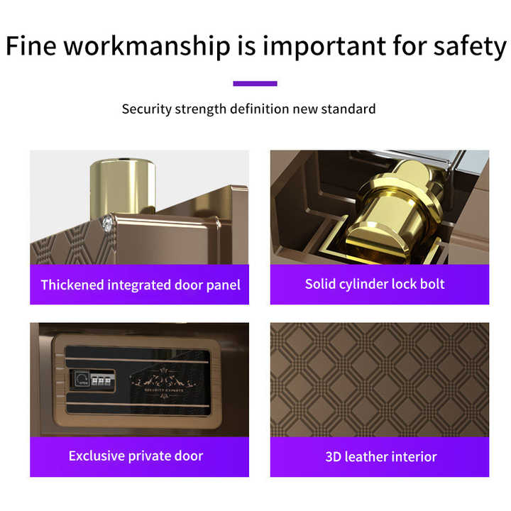 High Performance Custom Home Safety Deposit Safe Box with Fingerprint ...