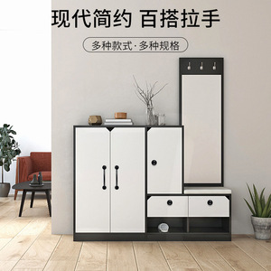Furniture Handle Aluminum Alloy Bar Minimalist Cabinet Drawer Durable Single Hole <b>Black</b> - Product Image 4