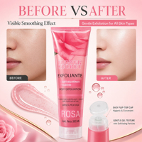 Gel Exfoliant Secret Floral à la Rose, Acide Hyaluronique et Collagène, Gommage Corporel Hydratant pour Adultes - OEM/ODM & Agences Globales Recherchées