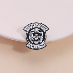 Pin esmaltado de esqueleto rebelde escoria de <span class=keywords><strong>película</strong></span> de EE. UU. - Product Image 2