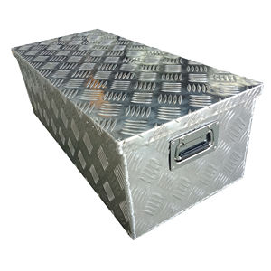 <span class=keywords><strong>2025</strong></span> Alumínio Quadrado Pequena Caixa De Ferramentas Bloqueável Caminhão Reboque Armário De Armazenamento Com Alças Inoxidável - Product Image 1