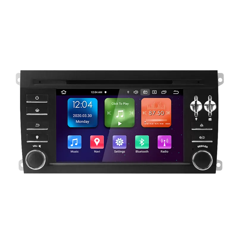 Автомобильный DVD-плеер Carplay DSP 4G LTE Android 128, 8 ГБ + 5,0 ГБ Wifi GPS-карта RDS радио BT 2003 для Porsche Cayenne 2008-2009 2010