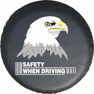 Housse de <span class=keywords><strong>pneu</strong></span> de voiture imperméable en PVC, protection contre la <span class=keywords><strong>pluie</strong></span> et le soleil, housse de roue de secours en cuir, logo personnalisé - Product Image 6