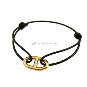 <span class=keywords><strong>Bracelet</strong></span> d'Amitié Ajustable Personnalisé en Cordon <span class=keywords><strong>Maille</strong></span> <span class=keywords><strong>Marine</strong></span> avec Charme en Acier Inoxydable, Bijou Nautique Porte-Bonheur pour Surfeur et Marin - Product Image 3