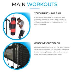 Promotion Harbour <span class=keywords><strong>Station</strong></span> de Musculation Multifonction Équipement de Gym à Domicile pour Intérieur - Product Image 4