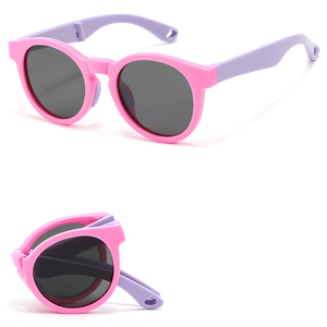 Nuovi Occhiali da Sole per Bambini 2026, Montatura Rotonda Pieghevole in TPEE, Lenti Polarizzate UV400 per Ragazzi e Ragazze - Product Image 5