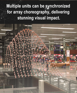 Sistema cinético de cabrestante DMX de 3m/6m/9m de altura, matriz programable de gota de cristal LED para <span class=keywords><strong>Arena</strong></span> Show Tours y lanzamiento de productos - Product Image 4