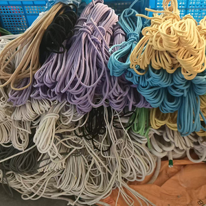 Cordón de Macramé Ecológico de Alta Tenacidad de 5 <span class=keywords><strong>mm</strong></span> de Color Personalizado, <span class=keywords><strong>Cuerda</strong></span> de Algodón Blanca Trenzada y Retorcida - Product Image 4