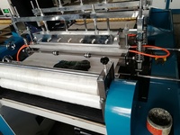 Machine automatique à grande vitesse pour la fabrication de sacs Zip-500 avec fermeture éclair, découpe à chaud, en plastique PE, auto-scellante