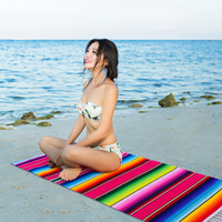 Handuk Pantai Mikrofiber Anti Pasir 80x160cm Custom Logo Grosir, Cepat Kering, Lembut, Daya Serap Tinggi, Cetak Sublimasi