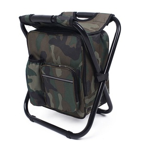 Mochila de Camping Plegable de Lona con Camuflaje, Económica y Portátil, Bolsa Refrigeradora de Playa con Silla - Product Image 4