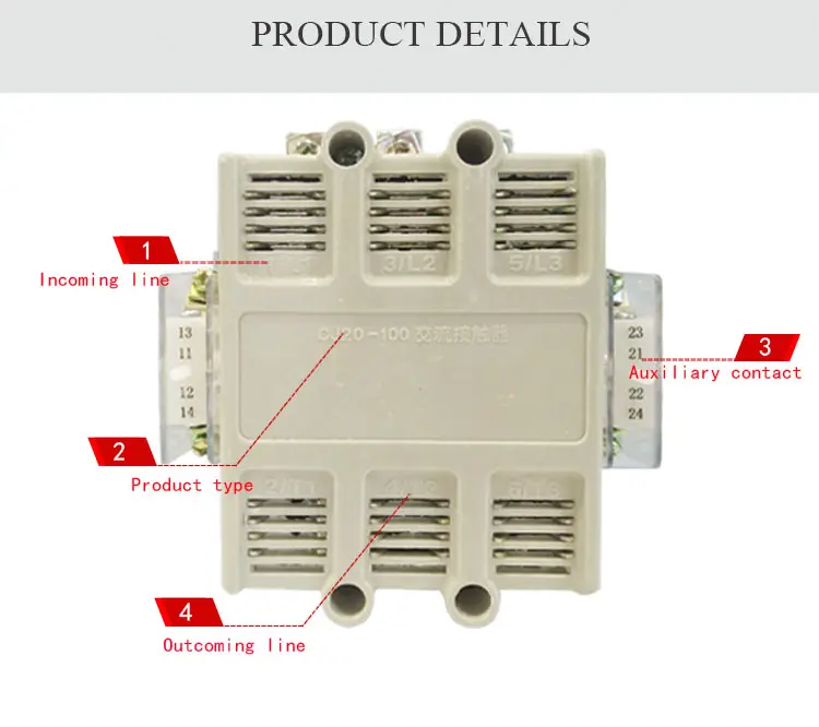 Cj20 AC contattore con buona IEC60947-4-1 materiale